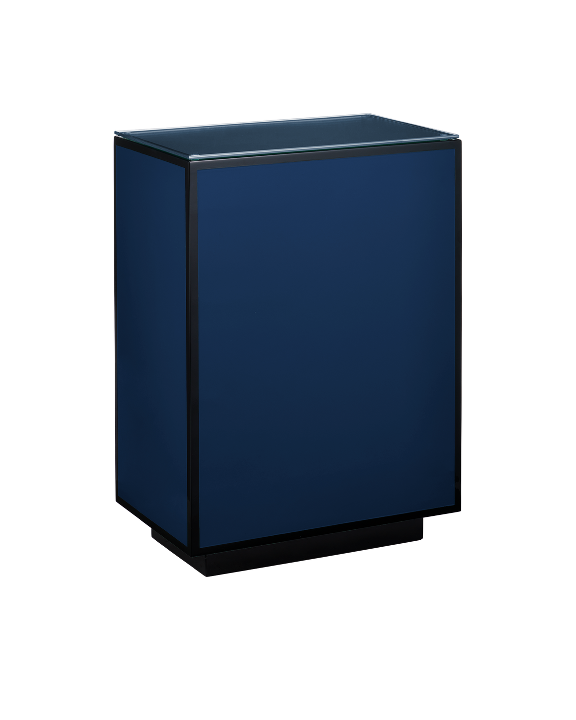 Navy Lacquer Side Table