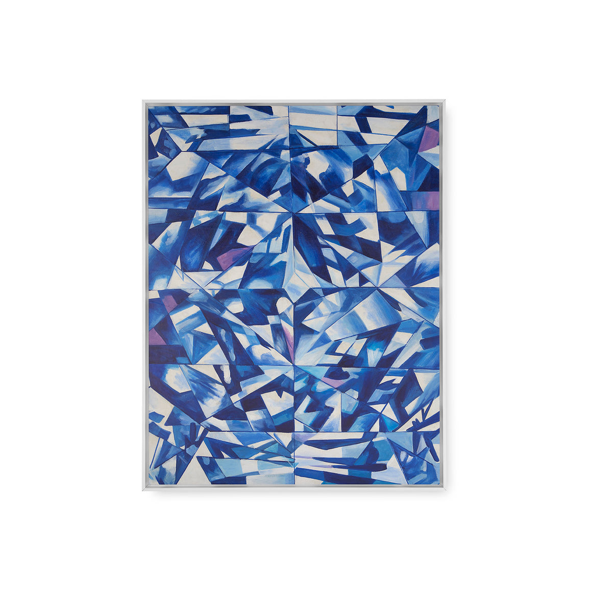 Asha Framed Canvas, Blue | Asha Collection | Villa & House
