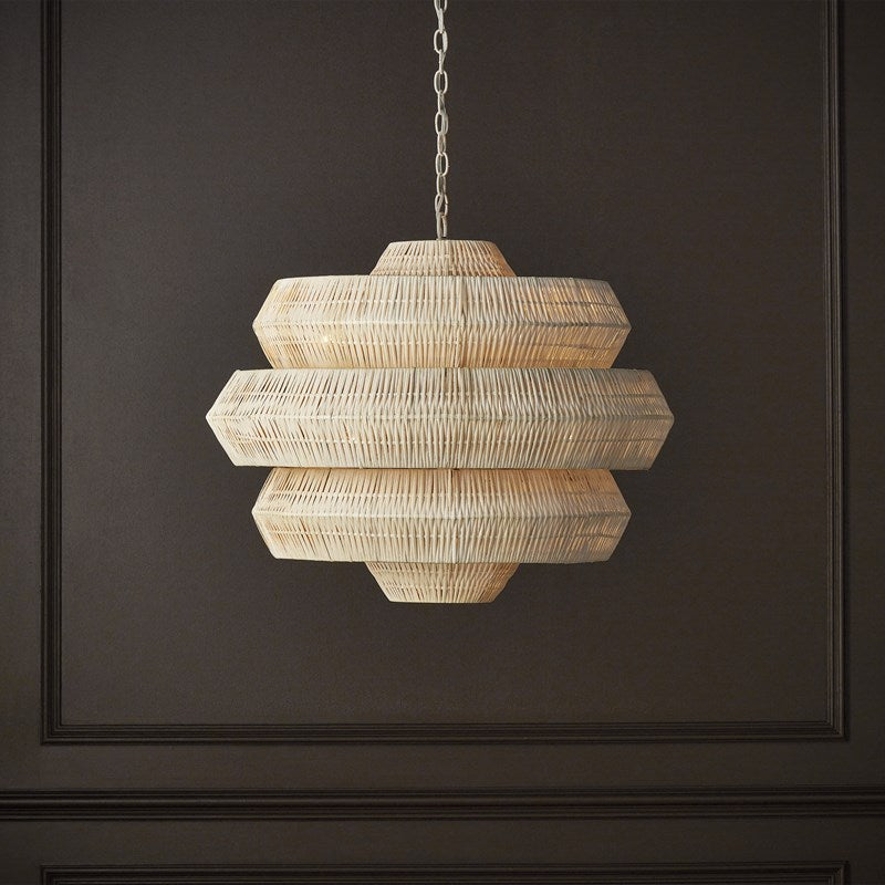 Currey and Company Antibes Medium Chandelier-Snow White - Scenario Home