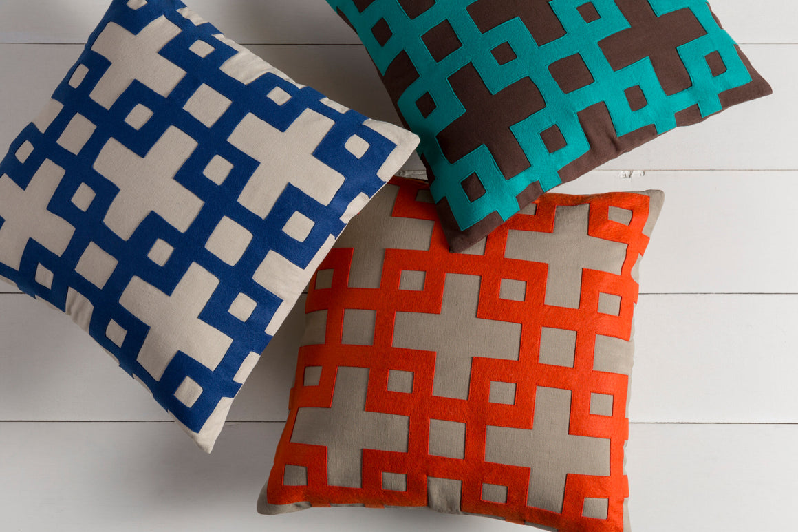 Surya Layered Blocks AR-082 Accent Pillow