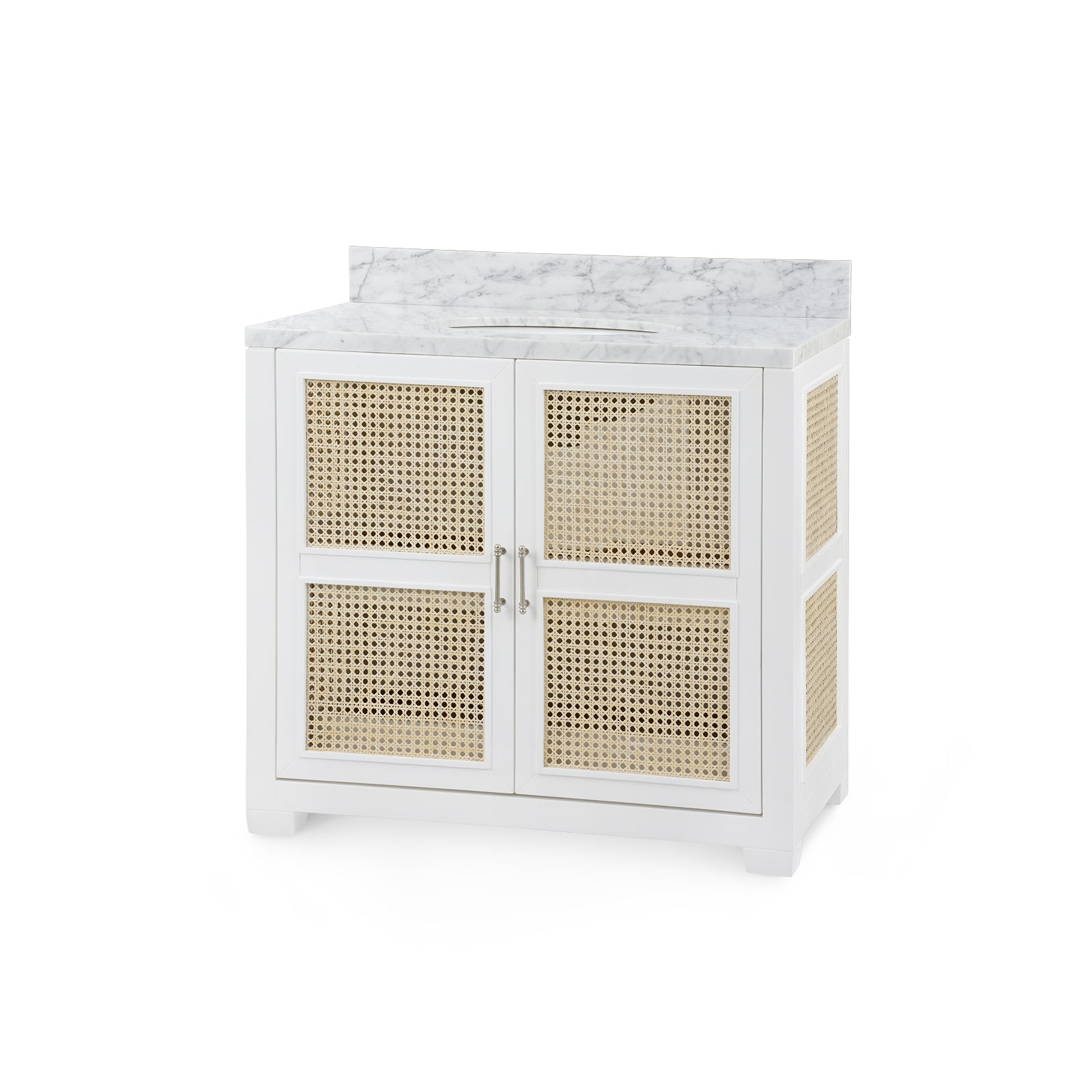 Ariel 2-Door Cabinet with 36" Marble Vanity Top - Vanilla | Ariel Collection | Villa & House