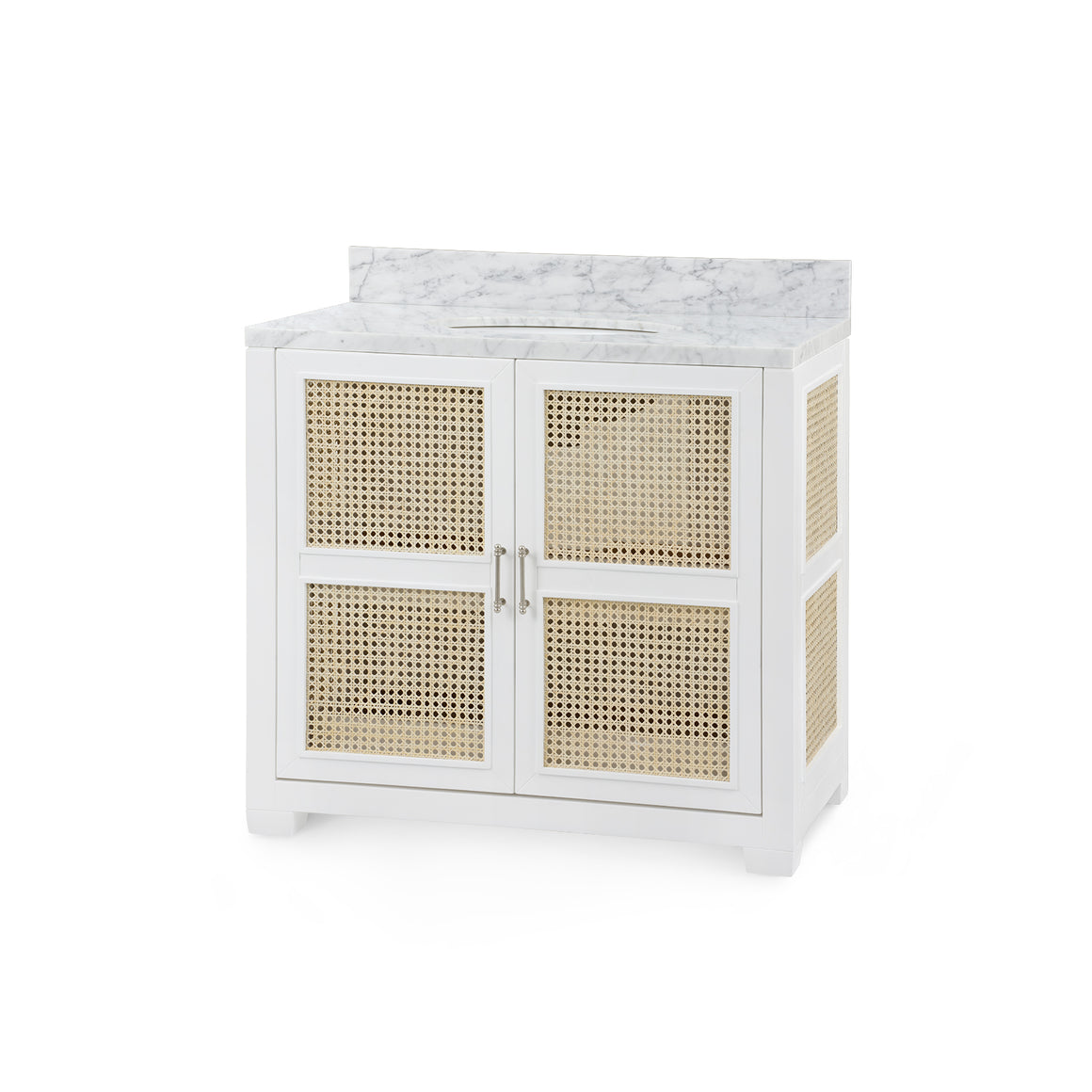 Ariel 2-Door Cabinet with 36" Marble Vanity Top - Vanilla | Ariel Collection | Villa & House
