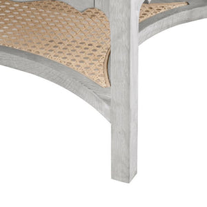 Arianna 1-Drawer Side Table- Soft Gray