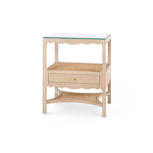 Arianna 1-Drawer Side Table - Sand