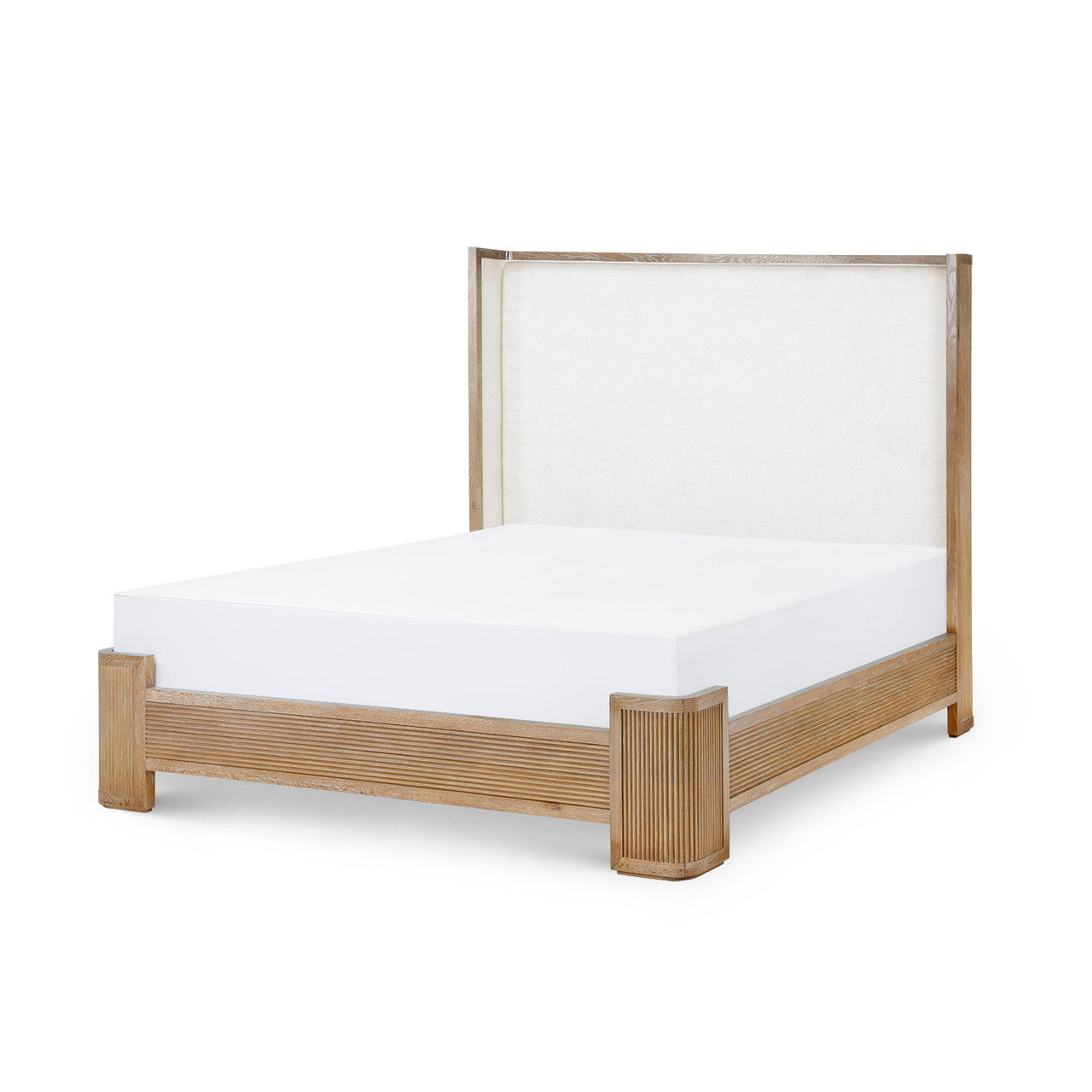 Atlas King Bed, Soft Glow Oak | Atlas Collection | Villa & House