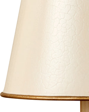 Tole Ivory Tapered Chandelier Shade