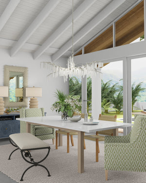 Forest Dawn Silver Chandelier