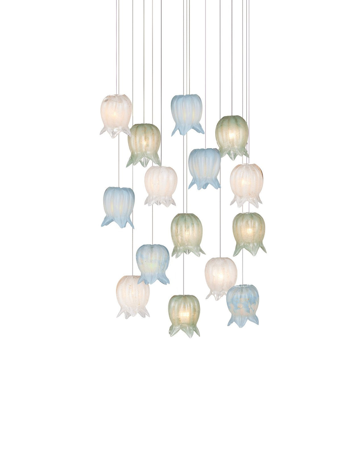 Polpo Misto 15-Light Round Multi-Drop Pendant