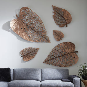 Birch Leaf Wall Art, Copper, XS