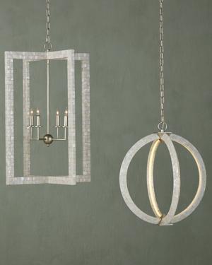 Arietta White Orb Chandelier