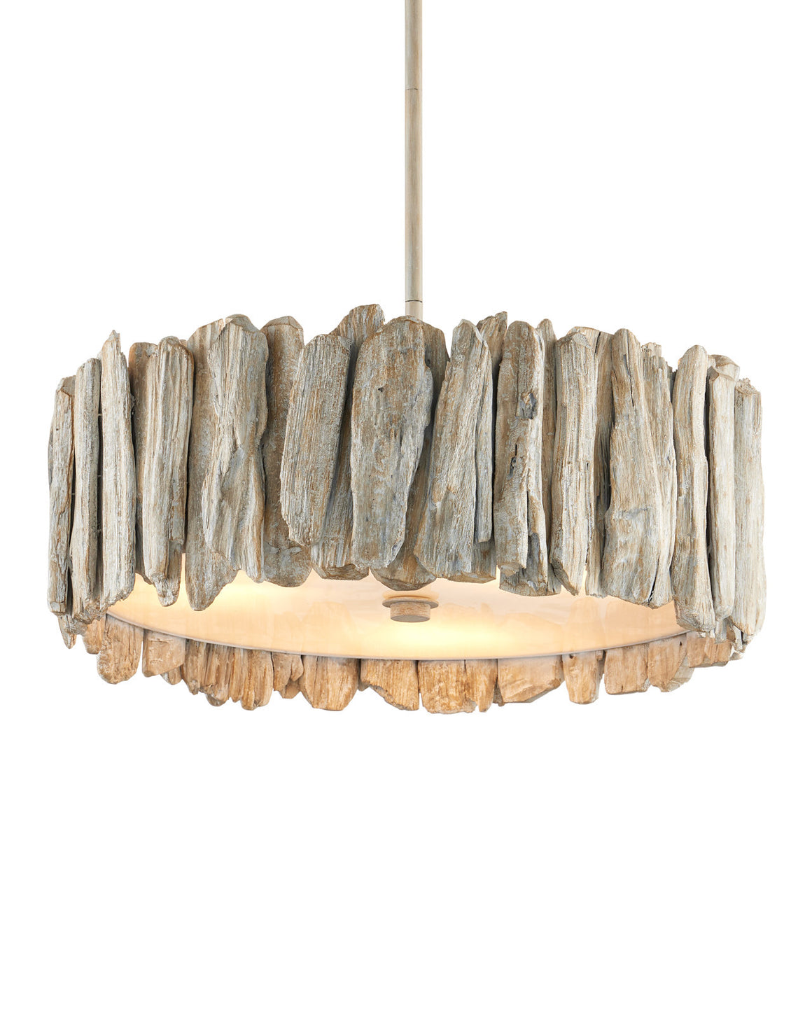 Driftwood Whitewash Semi-Flush Mount