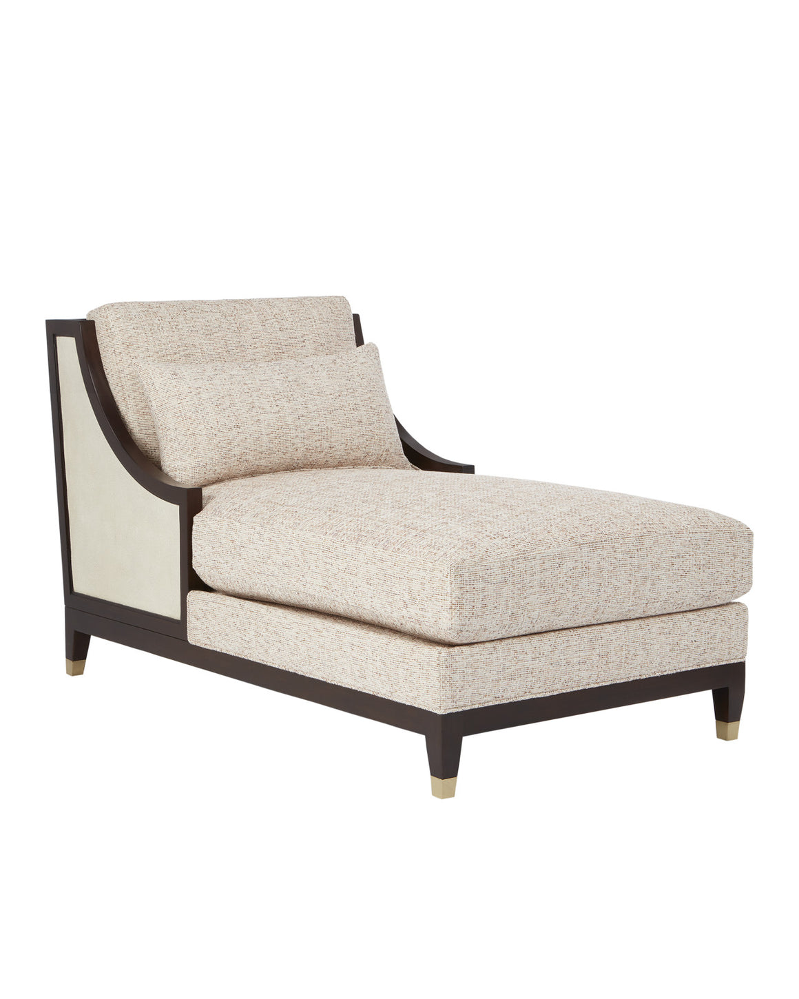 Evie Walnut Chaise - Fava Rosada