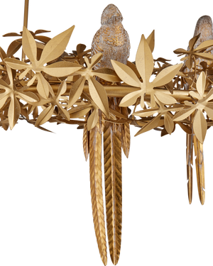 Aviary Gold Ring Chandelier