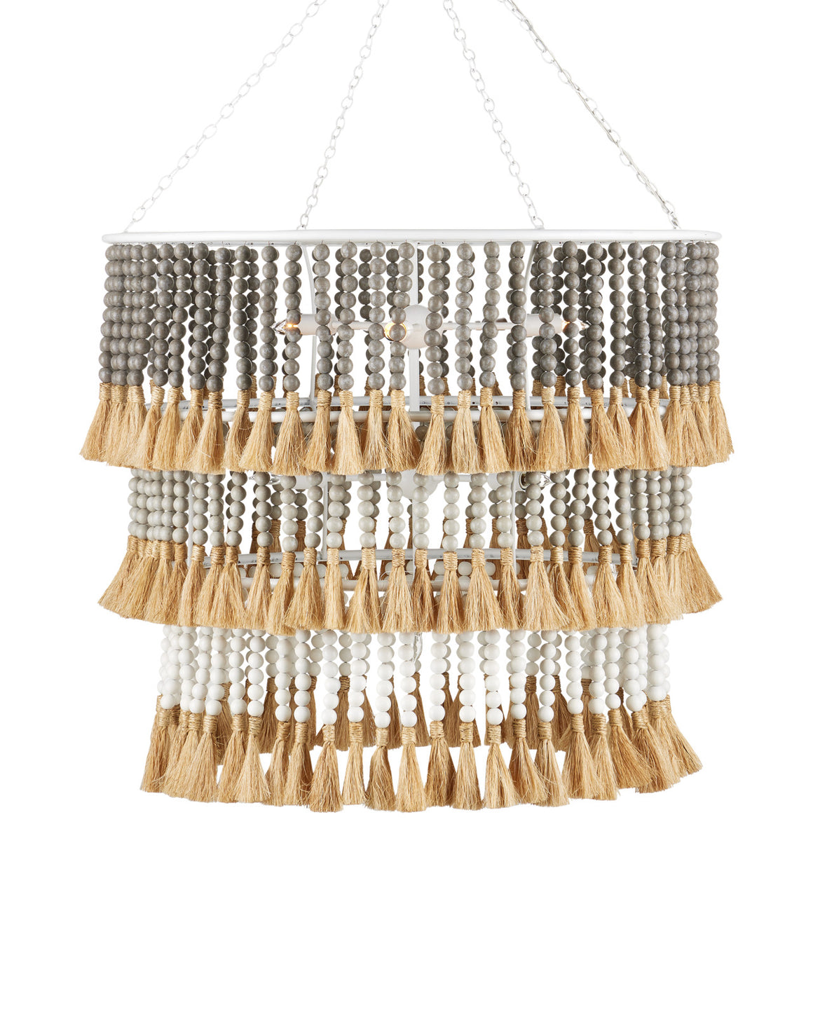 St. Barts Taupe Chandelier