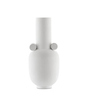Happy 40 Long White Vase