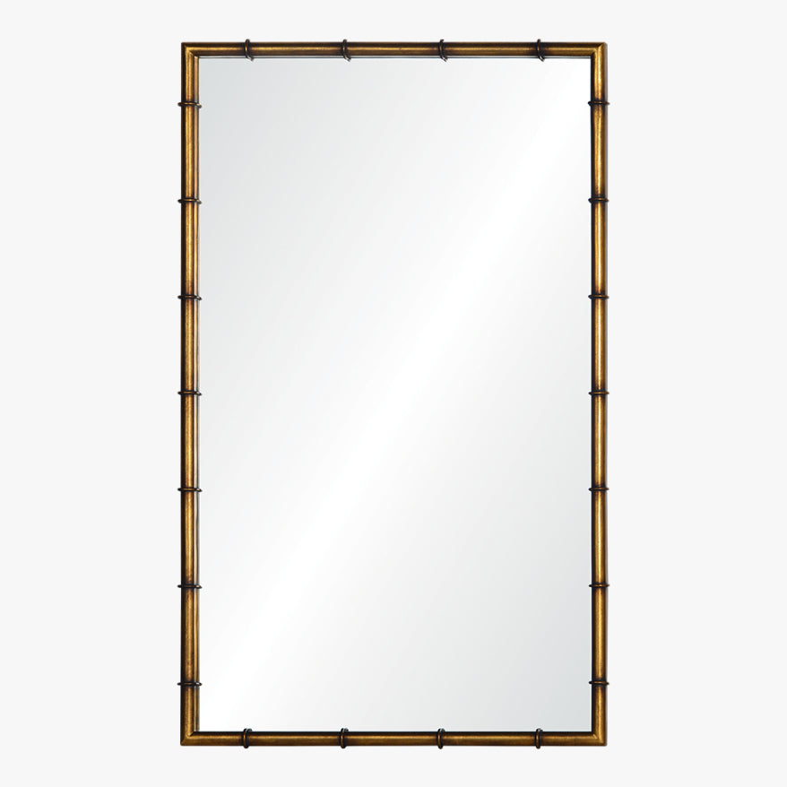 Gold Leaf Iron Mirror