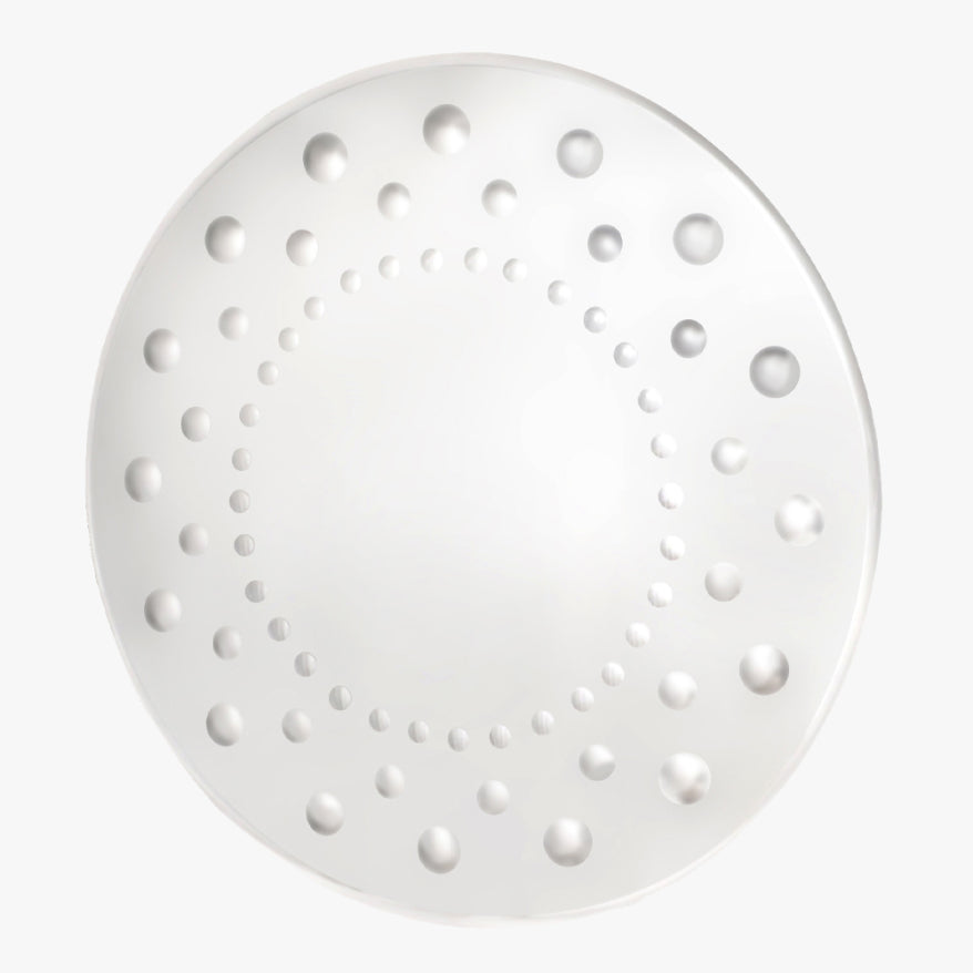 Bubble Embossed Round Framed Mirror
