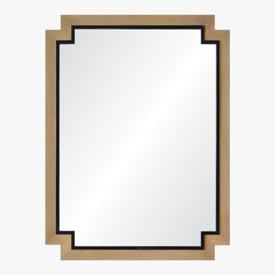 Ebonized Oak & White Oak Mirror