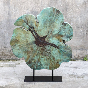 Uttermost Bahati Wood Blue Sculpture
