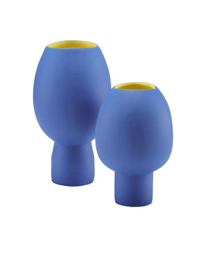Yuzhi Blue Vase Set of 2