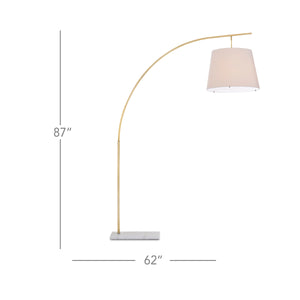 Cloister Large Brass Floor Lamp