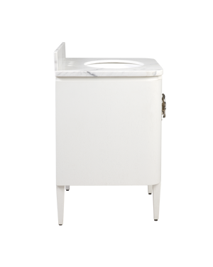 Briallen 30" White Vanity with Oval Undermount Sink