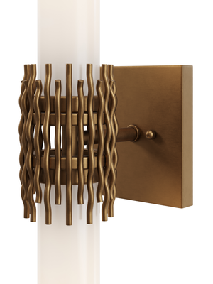 Brietta Brass Bath Wall Sconce