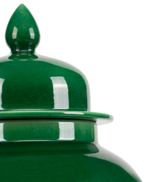 Imperial Medium Green Temple Jar