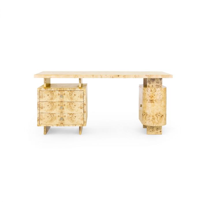 Bernard Desk, Burl | Bernard Collection | Villa & House