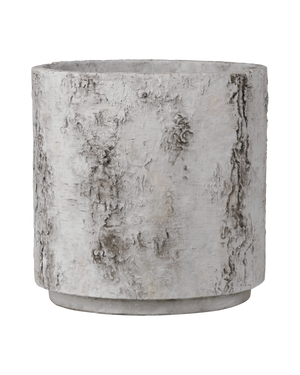 Faux Birch Medium Planter