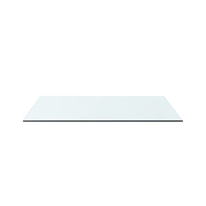 Large Square Coffee Table Glass Top - Clear | Bethany Collection | Villa & House