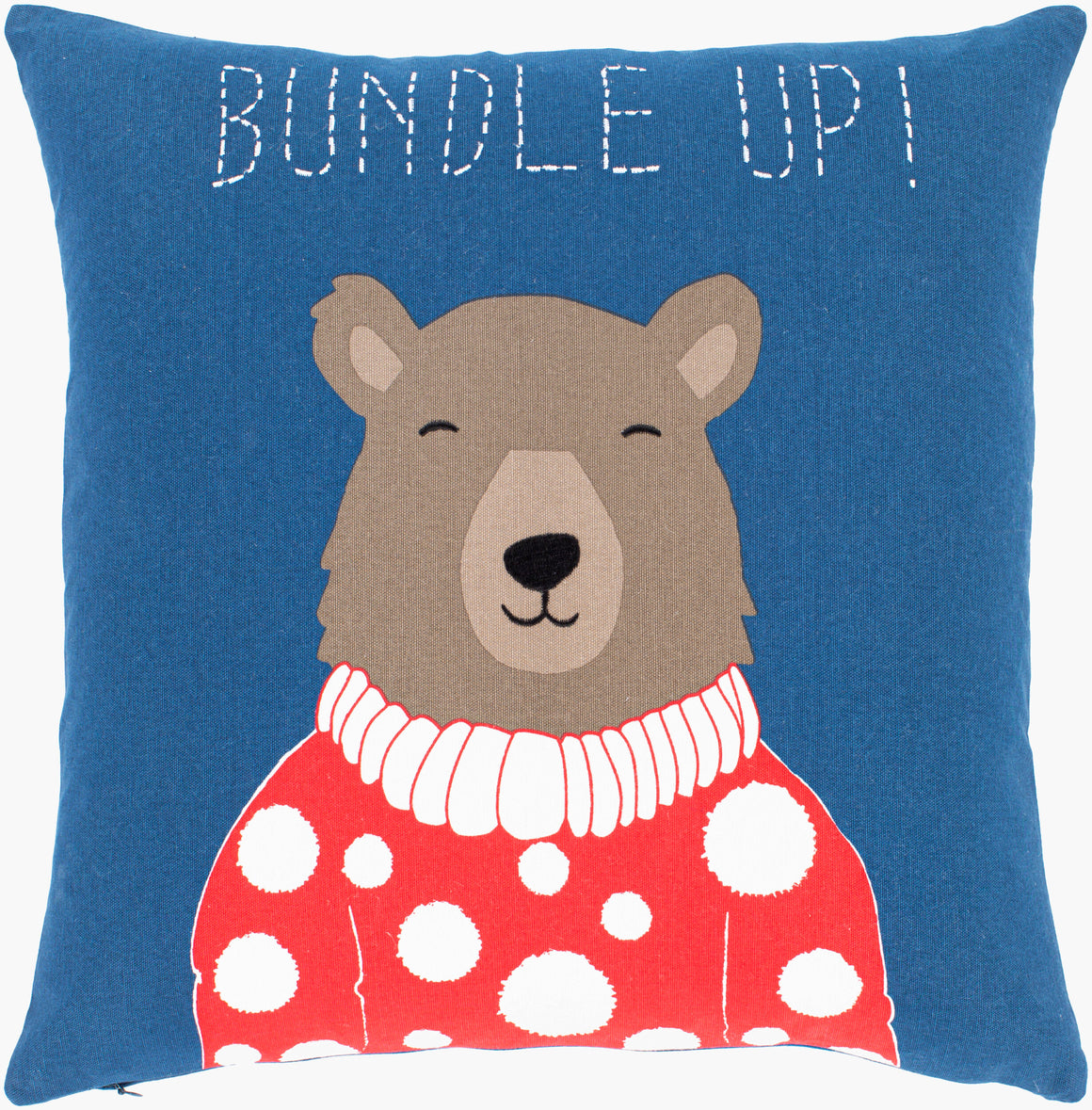 Surya Bundle Up Bear BUB-001 Accent Pillow