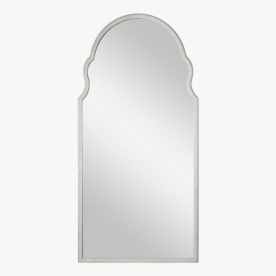 Distressed Silver Leaf Iron Mirror