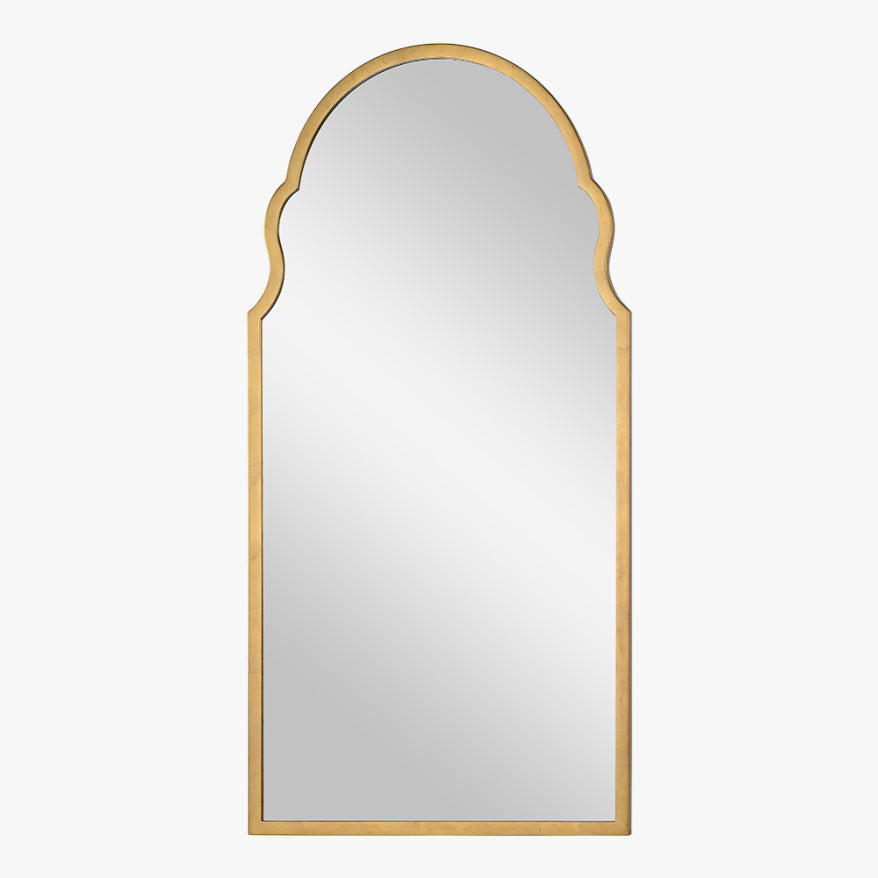 Distressed Gold Leaf Iron Mirror