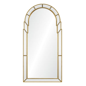 Queen Anne Burnished Gold Leaf Mirror