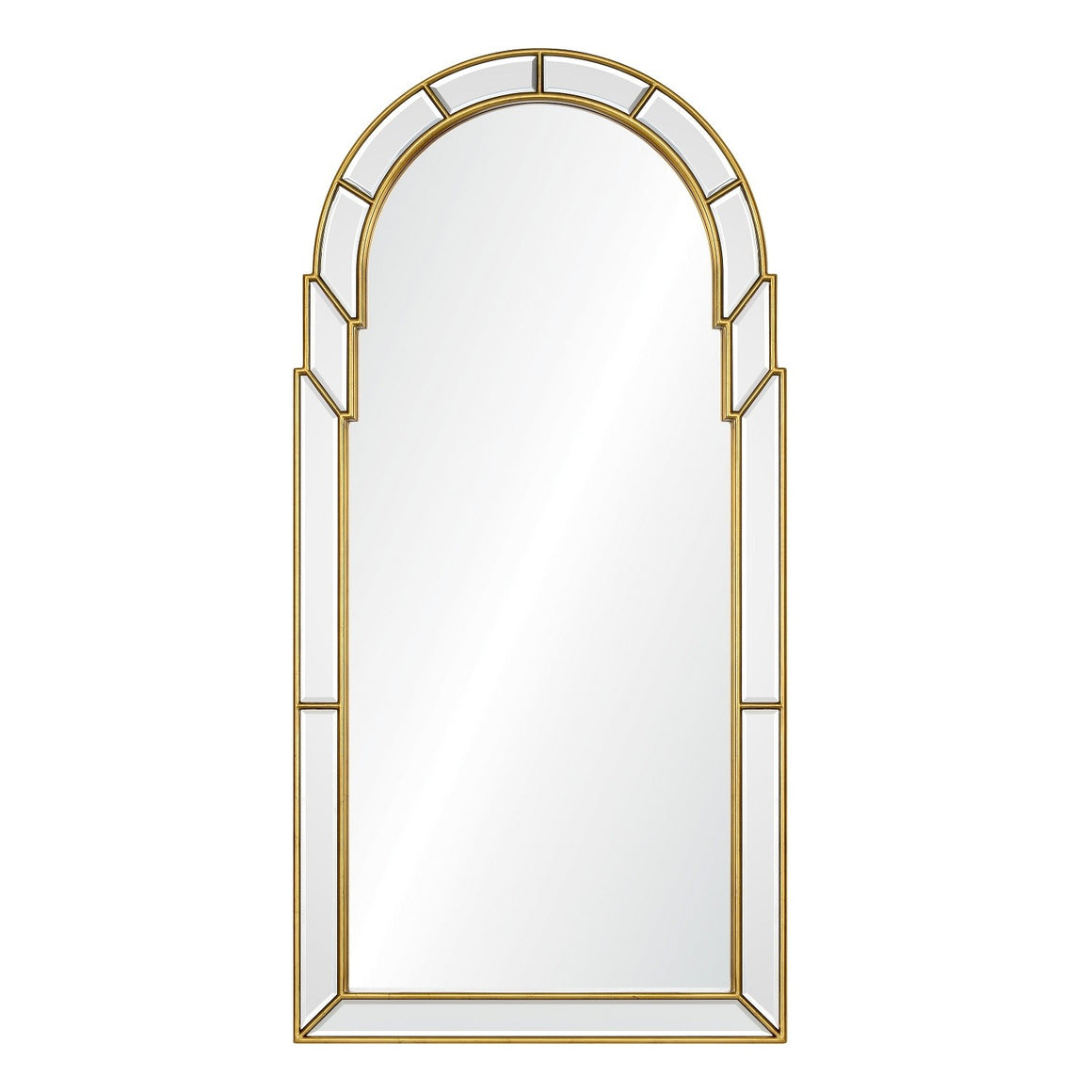 Queen Anne Burnished Gold Leaf Mirror