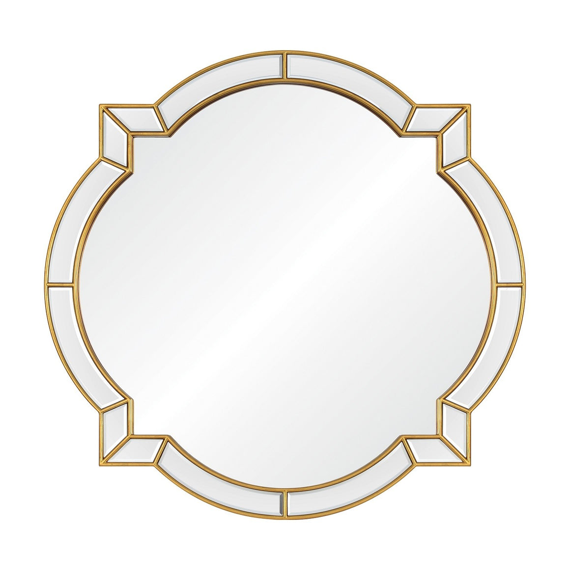 Queen Anne Beveled Antique Mirror
