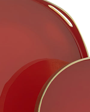 Riya Red Tray Set of 2