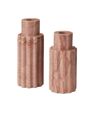 Penrose Pink Candle Holder Set of 2