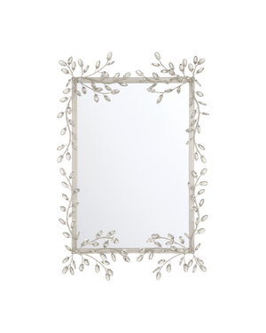 Forget-Me-Not Silver Rectangular Mirror