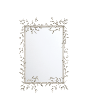 Forget-Me-Not Silver Rectangular Mirror