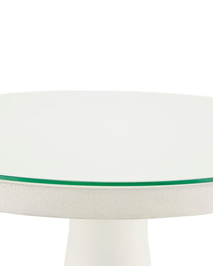Tondo Black & White Accent Table