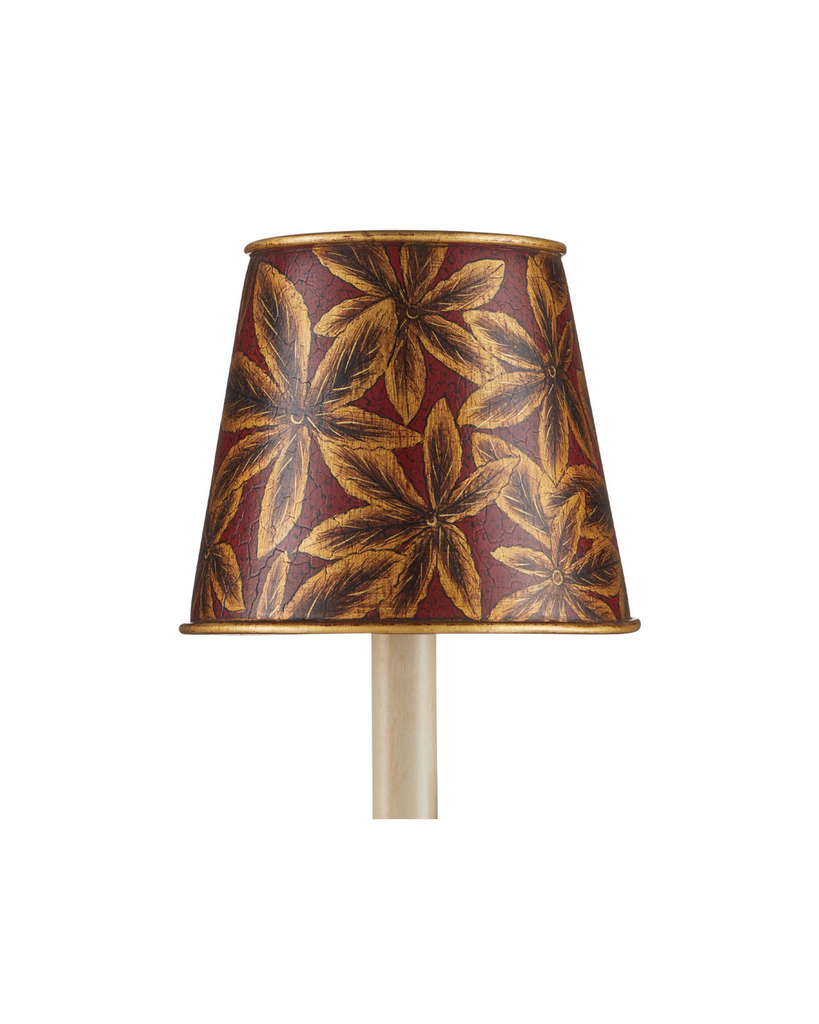 Castagno Red Tapered Chandelier Shade