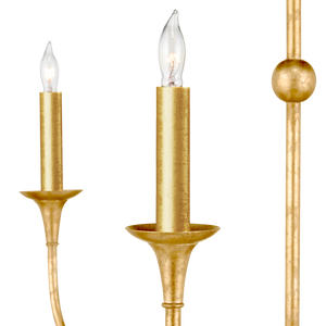 Nottaway Two-Tier Gold Chandelier