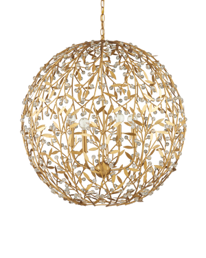 Secret Garden Gold Orb Chandelier