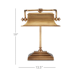 Malvasia Brass Desk Lamp
