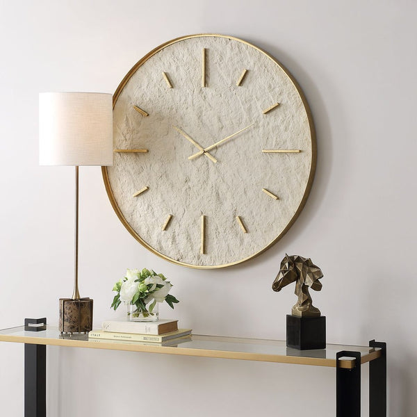 Uttermost Stone Serenity Wall Clock - Scenario Home