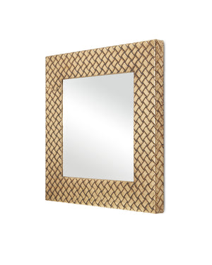 Margam Square Brass Mirror