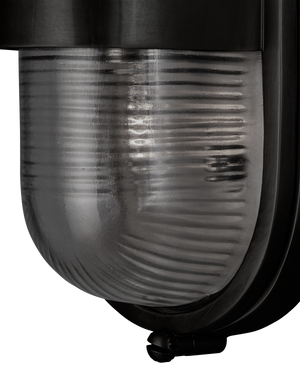 Maritime Black Outdoor Wall Sconce