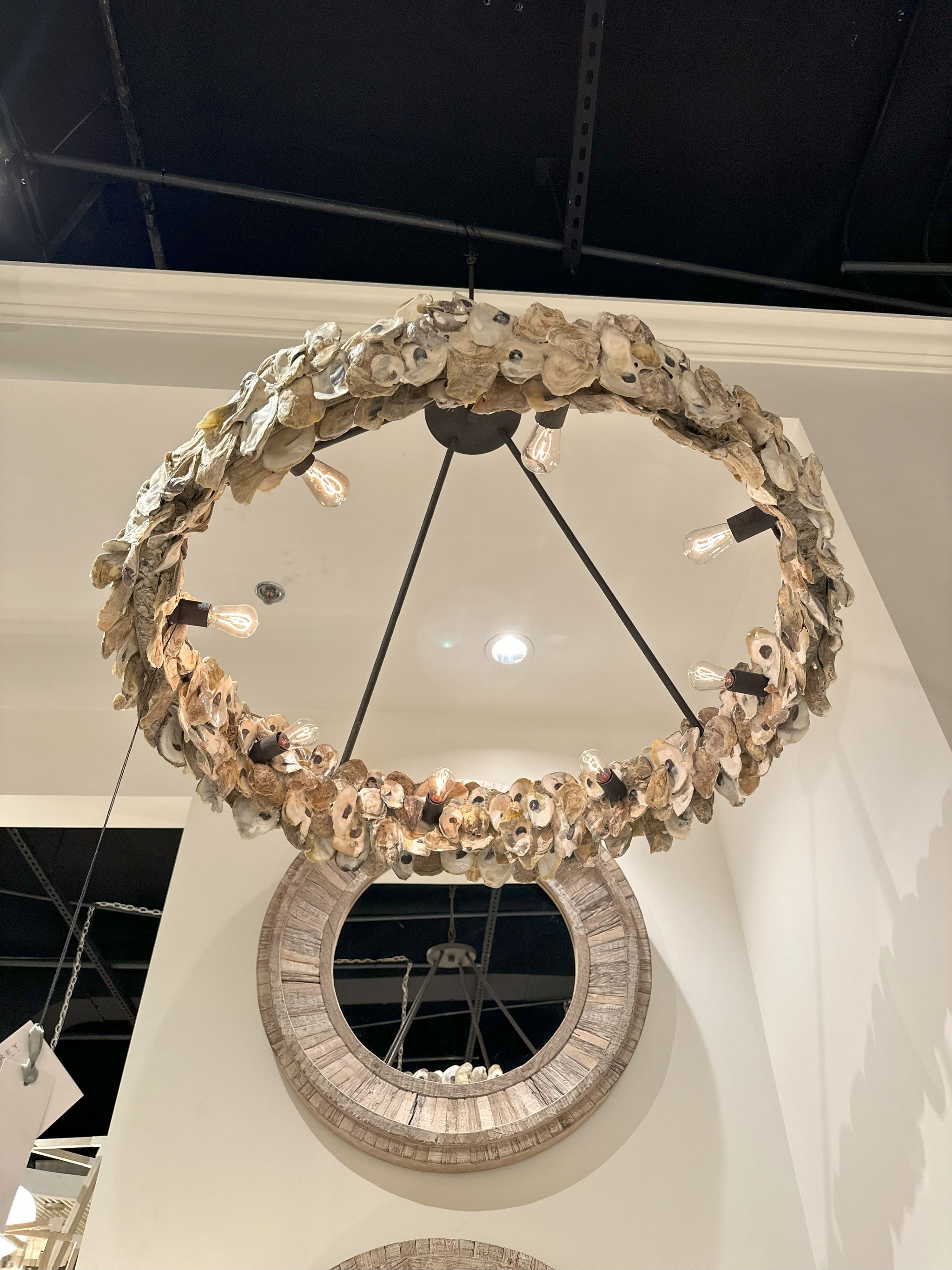 Oyster shell light fixture hotsell